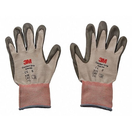 Coated Gloves, Foam Nitrile, Palm, Brown, L 120 PK
