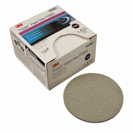 Abrasive Disc, 5" Dia, Silicon Carbide, 3000 Grit