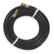 1/4" x 25 ft PVC Coupled Multipurpose Air Hose 300 psi BK