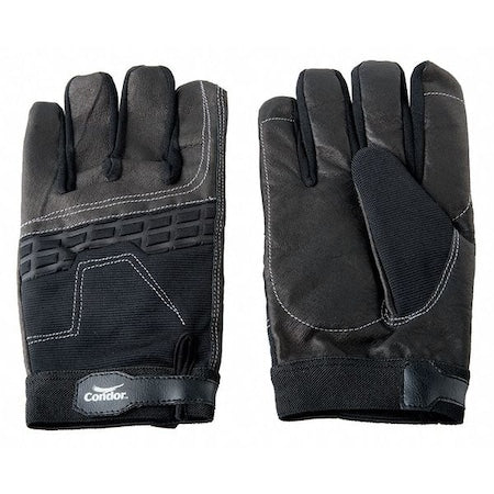 Anti-Vibration Gloves,S,Black,PR