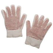 Condor Steam Resistant Gloves, Cotton/Acrylic, 482 Degrees F Max Temp., Knit Cuff White/Rust, 1 PR