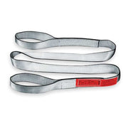Web Sling, Type 3, 8 ft L, 2 in W, Polyester, Silver