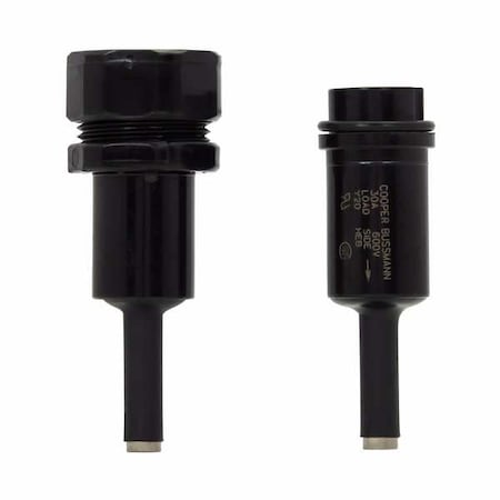 Fuse Holder, 0 to 30A Amp Range, 600V AC/DC Volt Rating, 1 Poles, Crimp