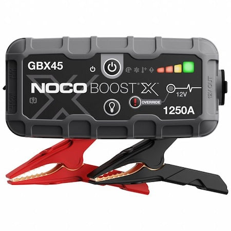 Jump Starter,1250 A Input,2 ft L Cable