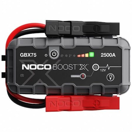 Jump Starter,2500 A Input,2 ft L Cable