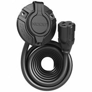 AC Port Plug,12 ft L,Black