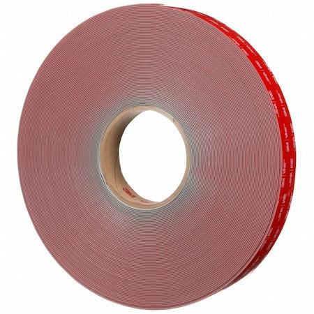 Foam Tape, Gray, 36 yd L, 1 in W, PK9