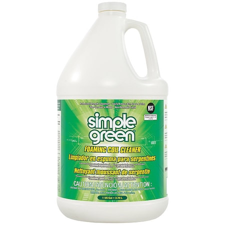 Foaming Coil Cleaner, 1 gal Jug, Clear