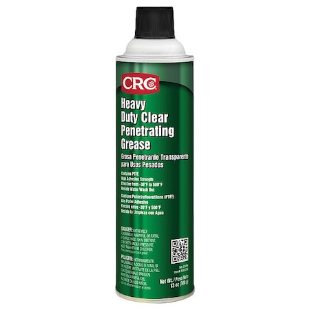 Penetrating Grease, 13 oz, Aerosol Can, Clear
