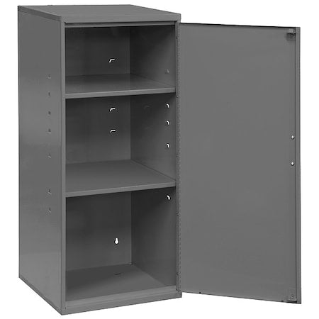 Wall Storage Cabinet, 13-3/4"W x 12-3/4"D x 30"H, 75 lb. Load Capacity, 2 Shelves