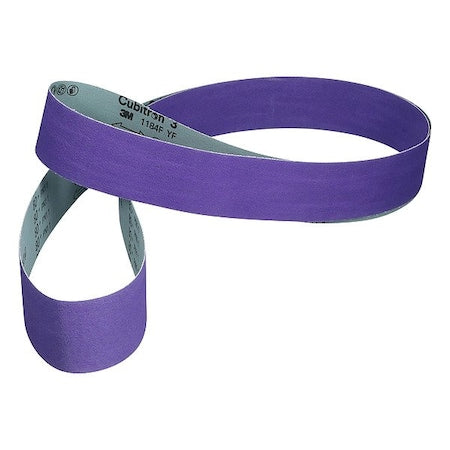 Sanding Belt, Coated, Ceramic, 80 Grit, Not Applicable, 1184F, Purple