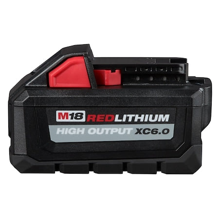 M18 REDLITHIUM XC6.0 Battery, 6.0Ah, Extended Capacity, 18V, Li-Ion Battery