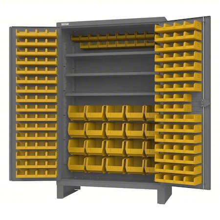 Super Duty Bin Cabinet, 48 in W, 78 in H, 24 in D, 192 Bins