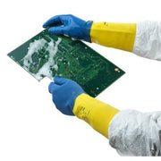 Chemical Resistant Gloves, Natural Rubber Latex/Neoprene, 13 in L, 9, 1 PR