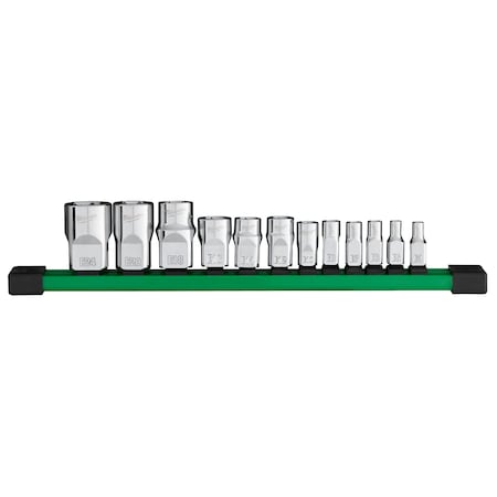Dr E-Torx 12pc 1/4 In.,3/8 In.,1/2 In.