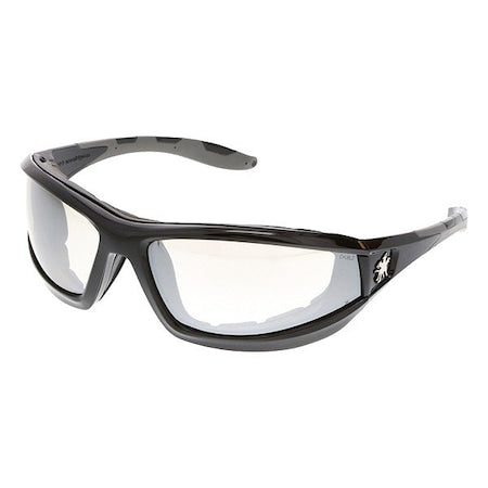 Swagger (RP2), Safety Glasses, MAX36 Dual Coating, I/O Clear Mirror Lens, Black Frame, Full-Frame