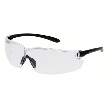 BL1, Safety Glasses, Duramass Hard Coat, Polycarbonate Lens, Black Frame, Frameless, 1 PR