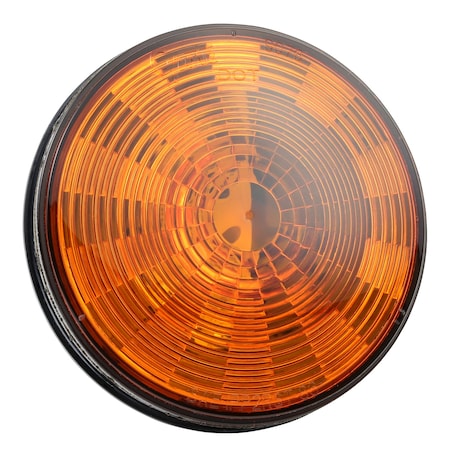 Stop/Tail/Trn Lamp,LED,Dia 4-5/16 In,Ylw
