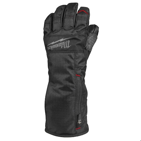 Heated Gloves, Black, Polyester, L, PR