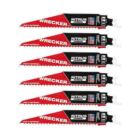 6 in x 6 TPI Reciprocating Saw Blade Combo Pack