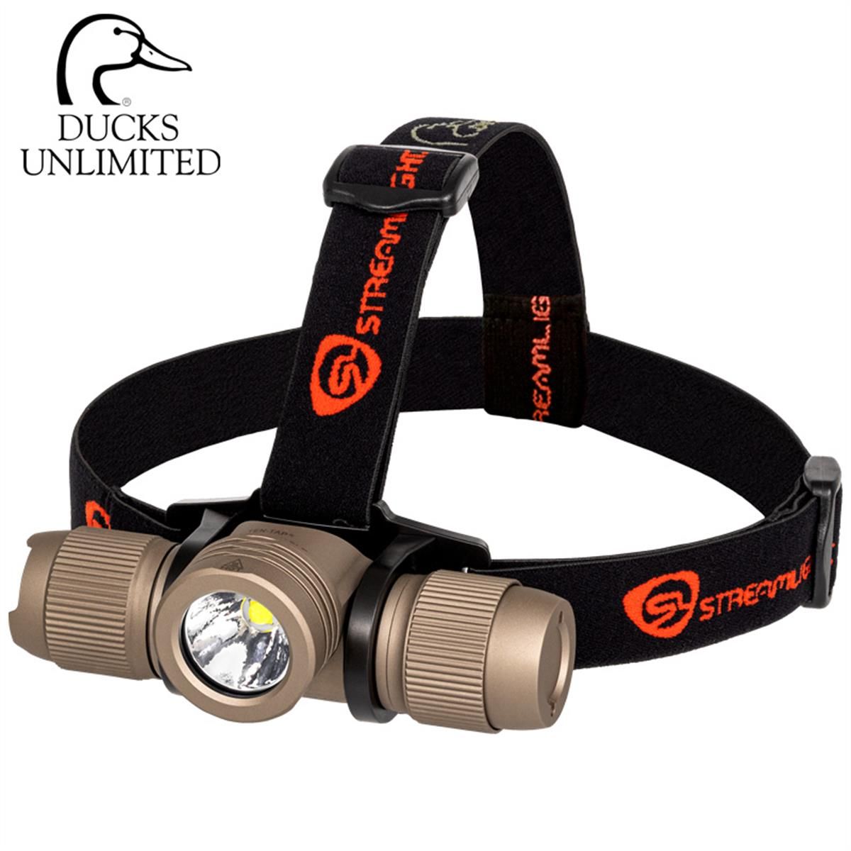 ProTac 2.0 Ducks Unlimited High Lumen USB Rechargeable Headlamp, Desert Tan