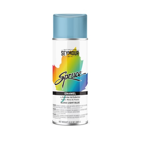 Seymour Spruce Enamel, Gloss Light Blue (12oz)