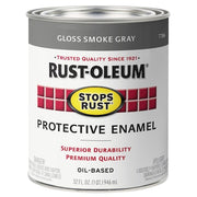 Interior/Exterior Paint, Gloss, Smoke Gray, 1 qt