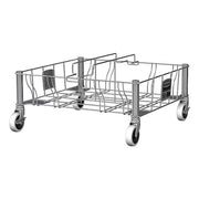 Container Dolly,200 lb,Double,9in H,Gray