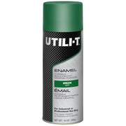 General Purpose Enamel Spray Paint, Green, Gloss, Solvent, 10 oz