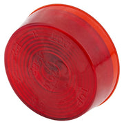Clearance/Marker Lamp, Lens Optic, Red, Depth: 3/4"