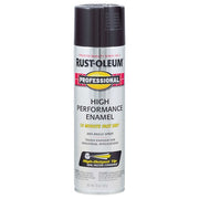 Rust Preventative Spray Paint, Black, Gloss, Solvent, 15 Oz