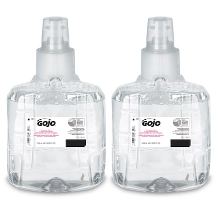 Hand Soap Refill, Series LTX-12, 1,200 mL, Foam, Fragrance Free, 2 PK
