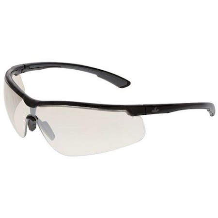 Klondike (KD7), Safety Glasses, Anti-Fog, I/O Lens, Black/Gray Frame, Half Frame