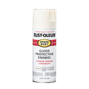 Spray Paint, Canvas White, Gloss, Solvent, 12 oz.