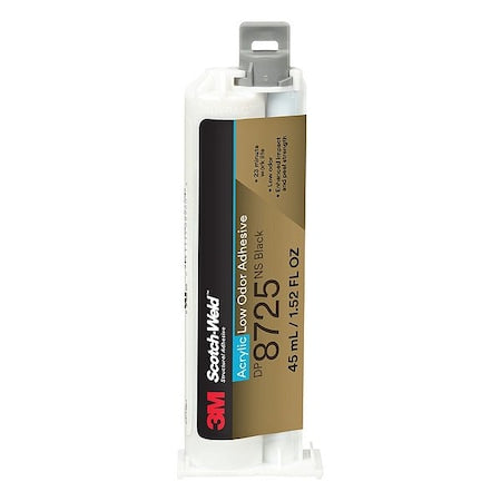 Acrylic Adhesive, DP8625NS Series, Cartridge, 12 PK, 10:1 Mix Ratio
