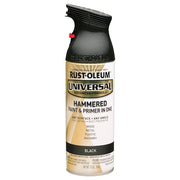 Hammered Spray Paint, Black, Hammered, Solvent, 12 oz