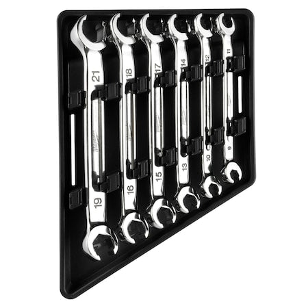 6pc Double End Flare Nut Wrench Set - Metric