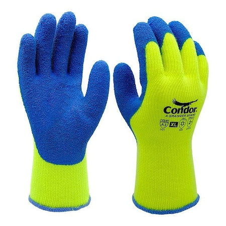 Knit Cold-Condition Insulated Gloves, Cut Level A3 ,Latex ,Rough ,2XL 1 PR