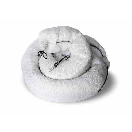 Sorbent Boom, 26 1/4 gal, Oil, White, 4 PK