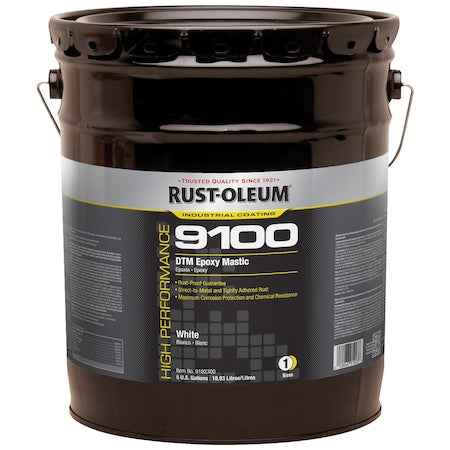 Epoxy Paint Base, White, Gloss, 5 gal, 125 to 225 sq ft/gal, 9100 Series
