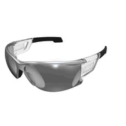 Type-N, Safety Glasses, Anti-Fog & Anti-Scratch, Smoke Lens, Silver Frame, Full-Frame