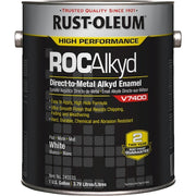 Interior/Exterior Paint, Flat, Oil Base, White, 1 gal