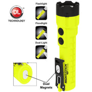 Dual-Light Flashlight with Dual Magnets - Green