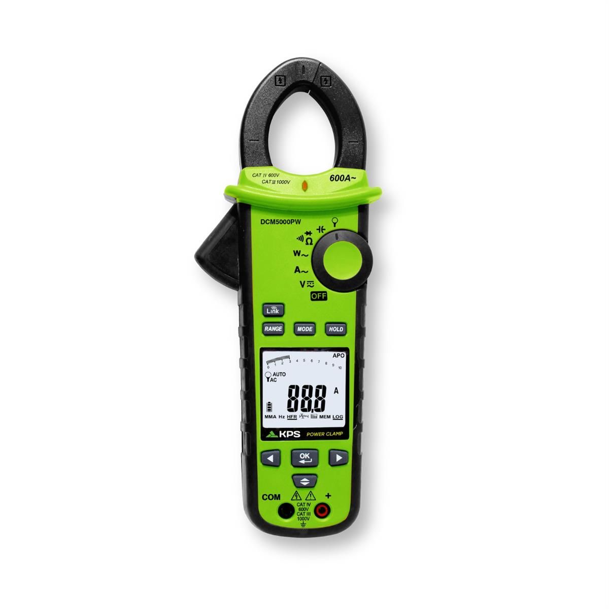 KPS DCM5000 Three Phase Power Clamp Meter for AC/DC Voltage and AC Current