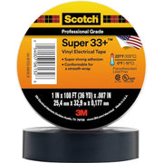 Electrical Tape, Black, 36 yd L, 1 in W