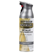 Spray Paint, Dark Steel, Metallic, Solvent, 11 oz