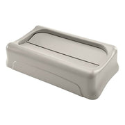 Slim Jim(R) 23 gal Trash Can Lid, Swing Beige, Resin, 1 Openings 11 1/4 in W/Dia