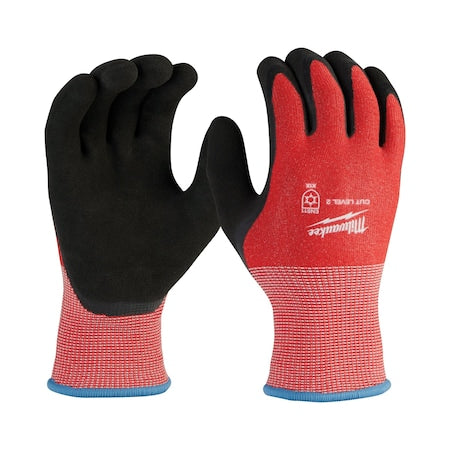 Cut-Resistant Insulated Gloves, Cut Level A3 ,Double Dipped ,Latex ,Sandy ,L ( 9 ) 12 PK