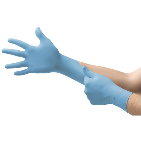 TouchNTuff, Disposable Gloves, 4.3 mil Palm, Nitrile, Powder-Free, 100 PK, Blue