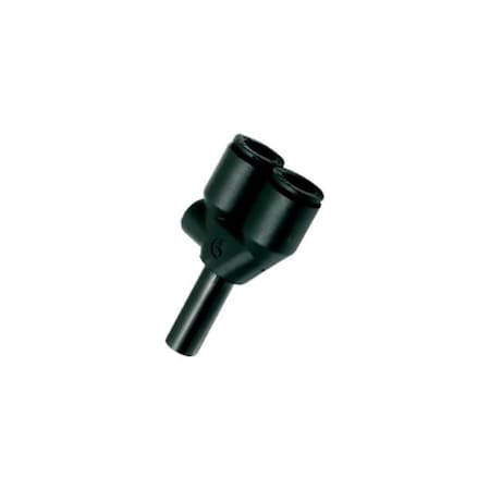 Wye, Polymer, Push-Fit 6 mm, 6 mm, 6 mm